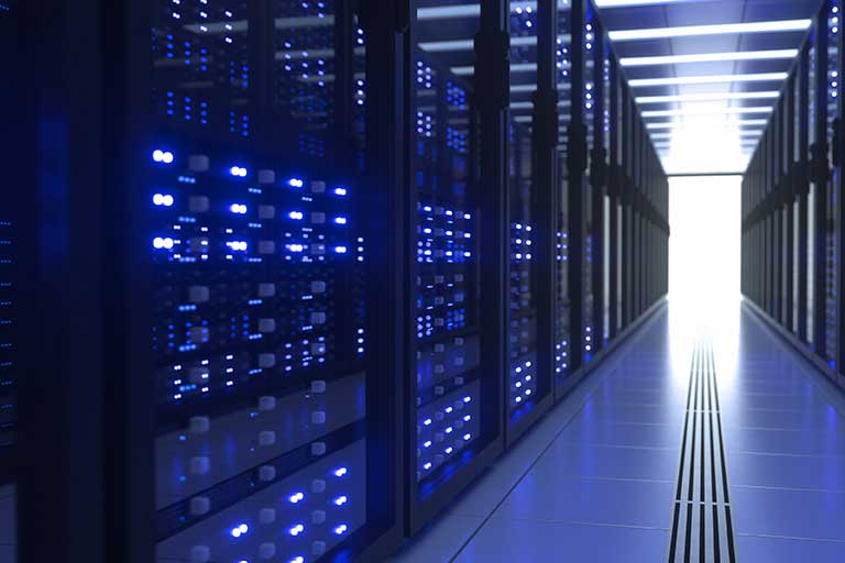 Data center server room